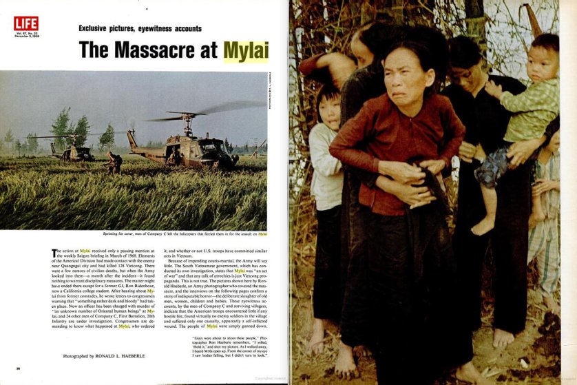 Reportage om Mỹ Lai-massakern i LIFE, december 1969
